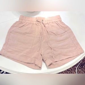 Mod Boutique linen blend shorts. Dusty Rose
